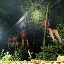 Night Zip Wire - a Step into Darkness